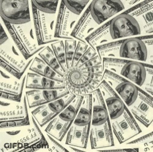 Dolla Dolla Bill Yall Dollar Bills Spiral GIF
