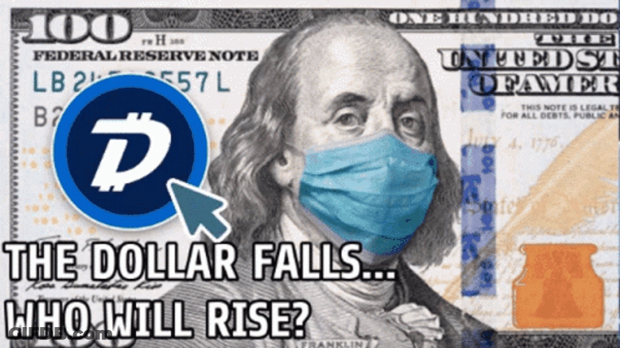 Dollar Bill Falls Covid Pandemic GIF