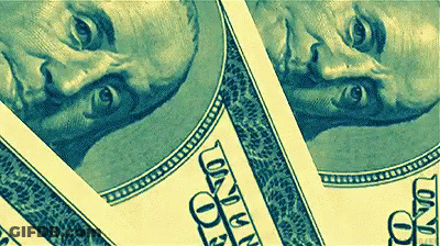 Dollar Bill With Man's Face GIF