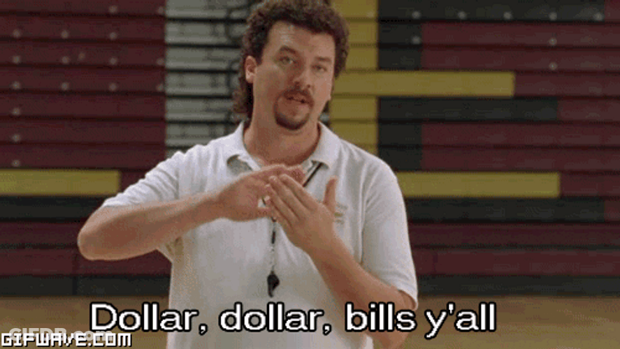 Dollar Money Please Kenny Powers GIF