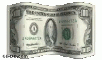Dollar Sign Spinning On Green Background GIF