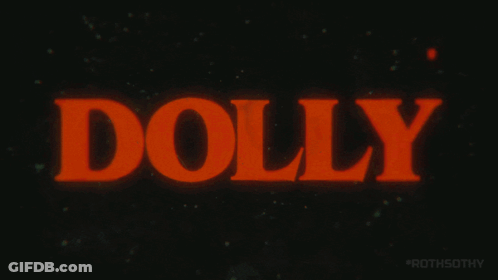 Dolly Glowing Red On Dark Background GIF