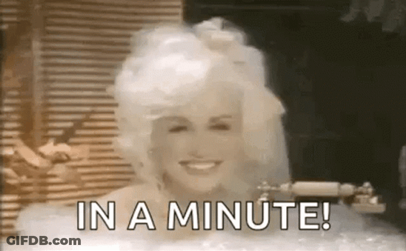 Dolly Parton In A Minute GIF