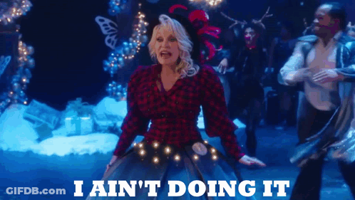 Dolly Parton Says I Ain't Doing It In A Video GIF