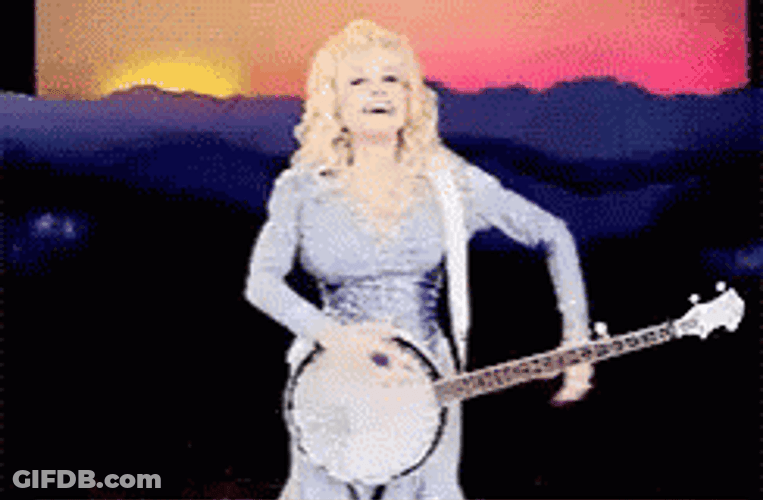 Dolly Parton Taking A Bow GIF