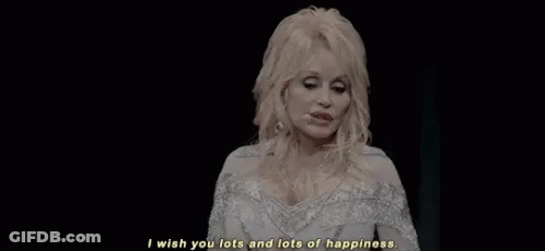 Dolly Parton With Cartoon Characters Saying Have A Wonderful Wednesday Darling GIF