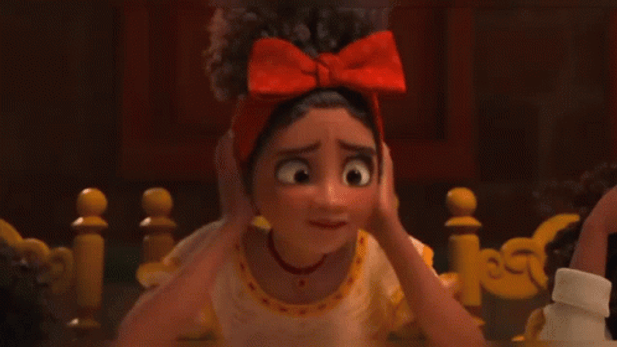 Dolores Madrigal Covering Ears GIF