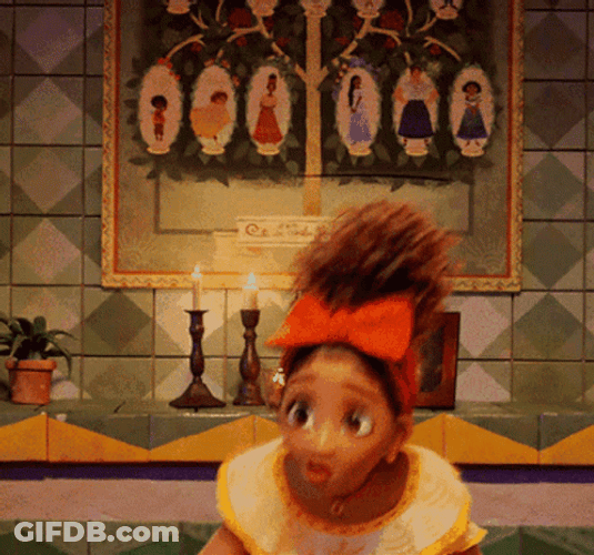 Dolores Standing Up Hair Bounce GIF