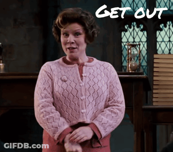 Dolores Umbridge Get Out GIF