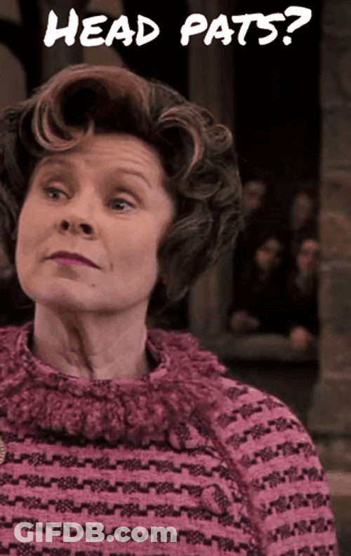 Dolores Umbridge Head Pats GIF