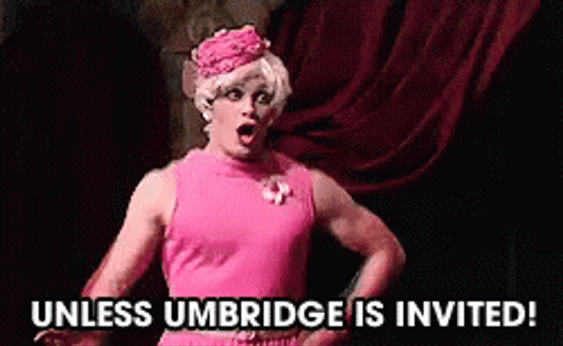 Dolores Umbridge Is Invited GIF