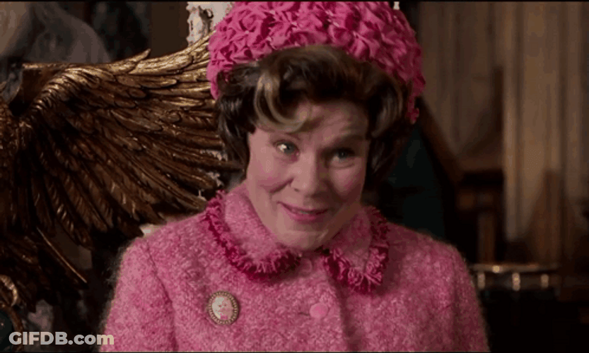 Dolores Umbridge Smiling GIF