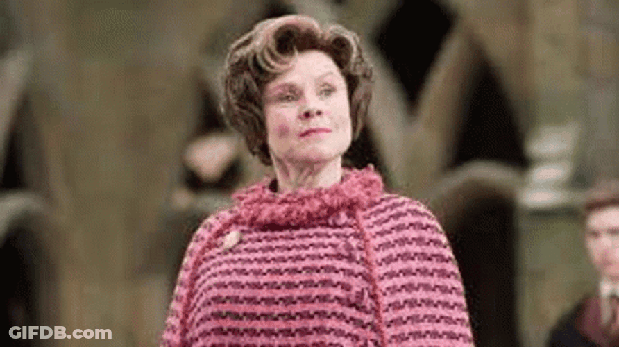 Dolores Umbridge Staring GIF