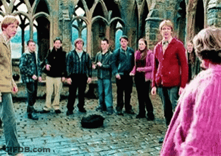 Dolores Umbridge Walking Around GIF