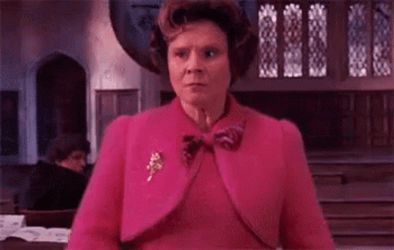 Dolores Umbridge Walking GIF