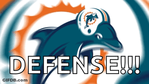 Dolphin Wearing Helmet Saying Defense GIF