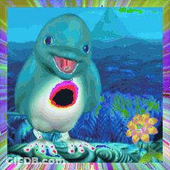 Dolphin With Hole In Chest GIF