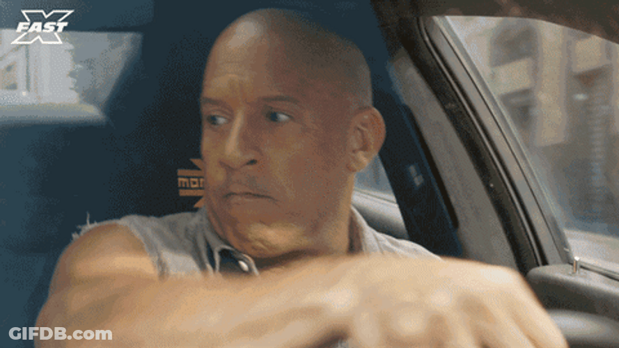Dom Toretto Car Race From Ball Fire GIF