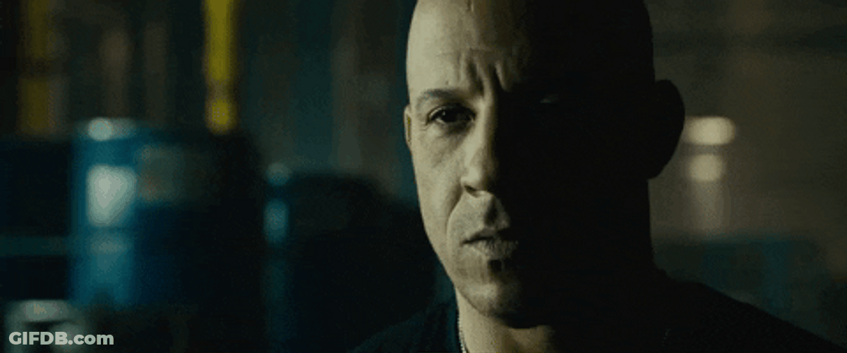 Dom Toretto I Dont Have Friends GIF