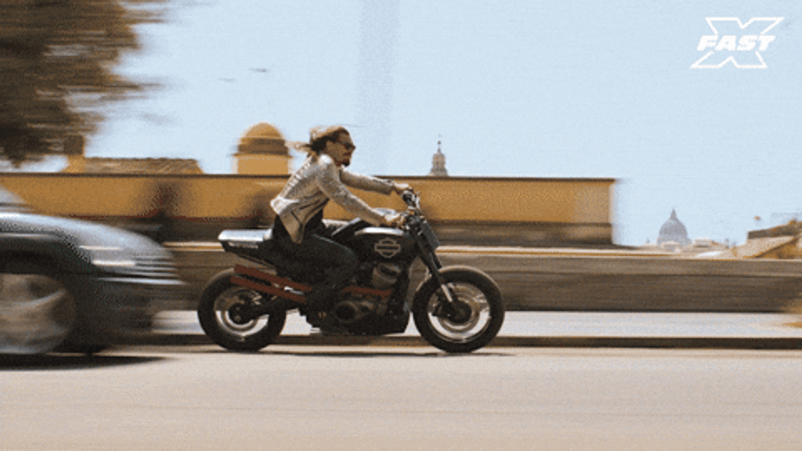 Dom Toretto Riding Motorcycle Fast GIF