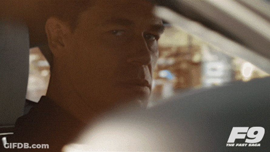 Dom Toretto Stare Down John Cena GIF
