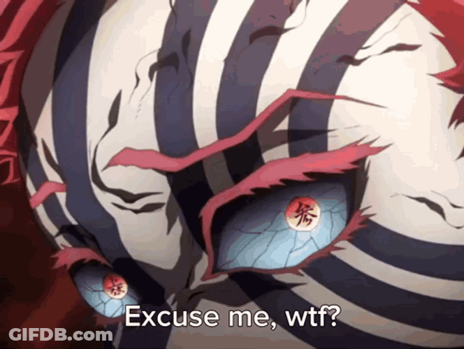 Doma Excuse Me Says Akaza GIF