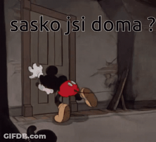 Doma Mickey Tries To Escape GIF