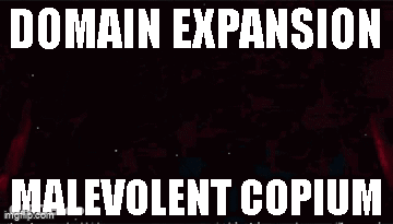 Domain Expansion Malevolent Copium Video Game GIF
