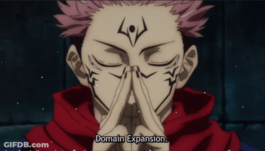 Domain Expansion Sukuna Anime Fight GIF