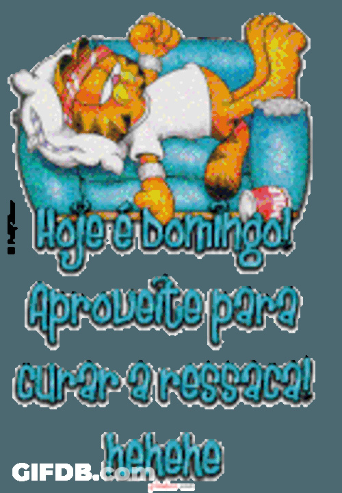 Domingo Garfield Sticker GIF