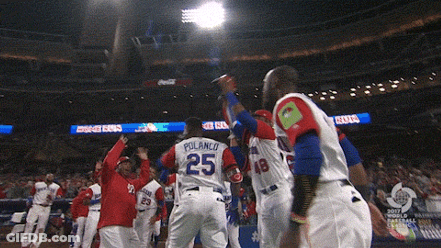 Dominica Baseball Team Celebrating GIF