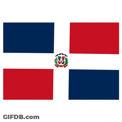 Dominican Flag Cartoon GIF