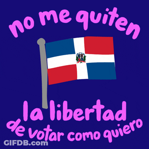 Dominican Freedom To Vote Illustration GIF