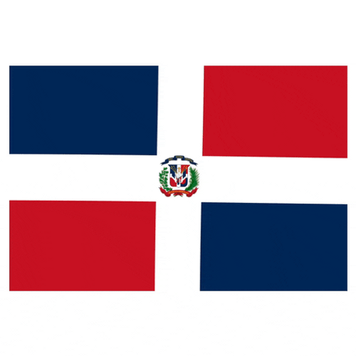 Dominican Republic Flag Rippling GIF