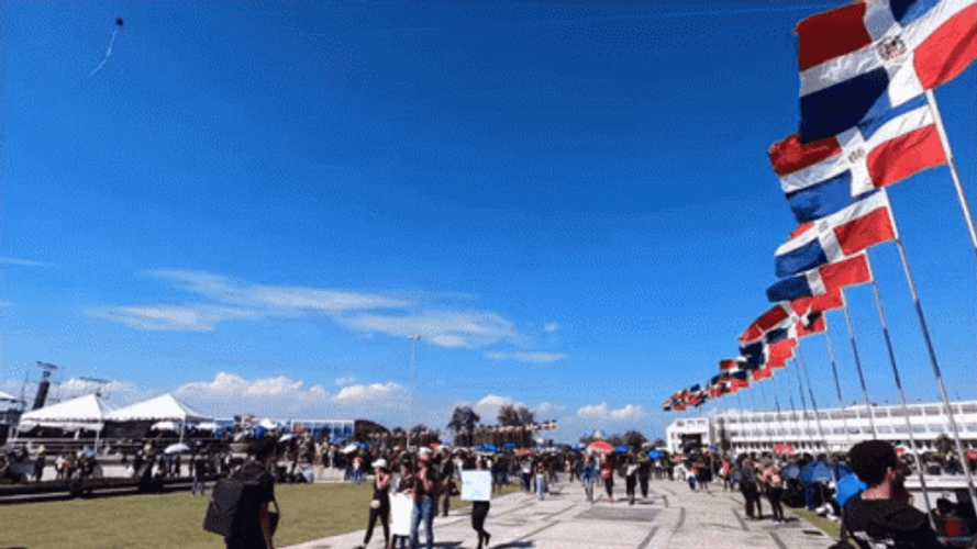 Dominican Republic Santo Domingo Flags GIF