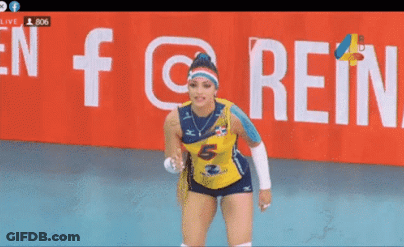 Dominican Women's Volleyball Brenda Castillo GIF
