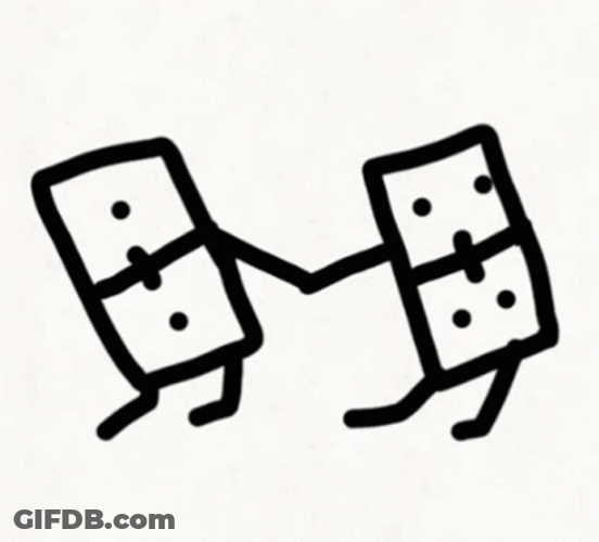 Domino Couple Dancing Animation GIF