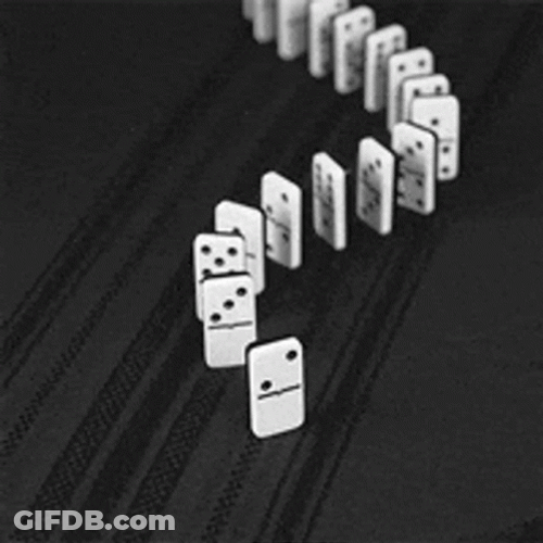 Domino Tiles Dropping Down GIF