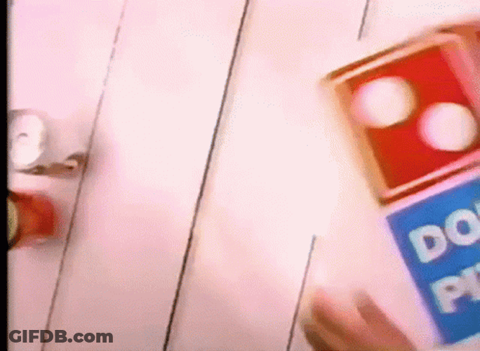 Dominos Pizza 90S Vintage Commercial GIF