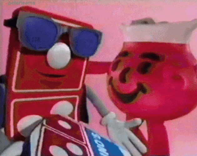 Dominos Pizza Commercial Kool-Aid Man GIF