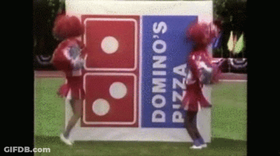 Dominos Pizza Football Players Commercial GIF