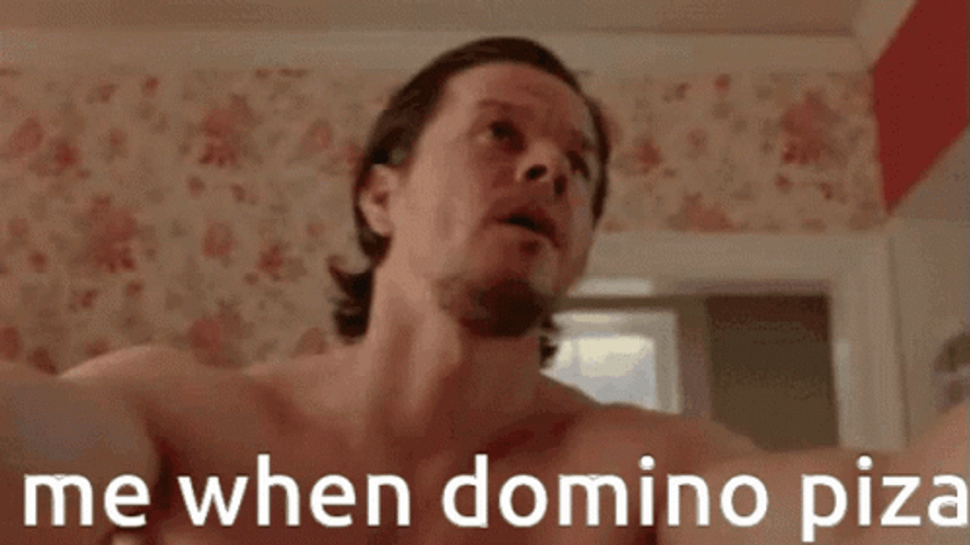 Dominos Pizza Wall Punch Mark Wahlberg GIF