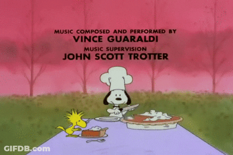 Don Lusk Peanuts Snoopy Thanksgiving GIF
