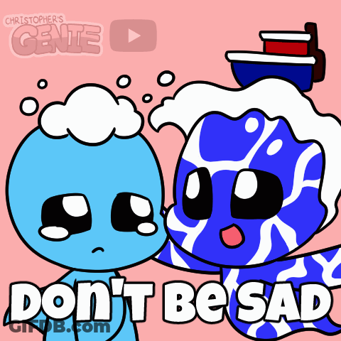 Don't Be Sad Cartoon Boy And Girl GIF