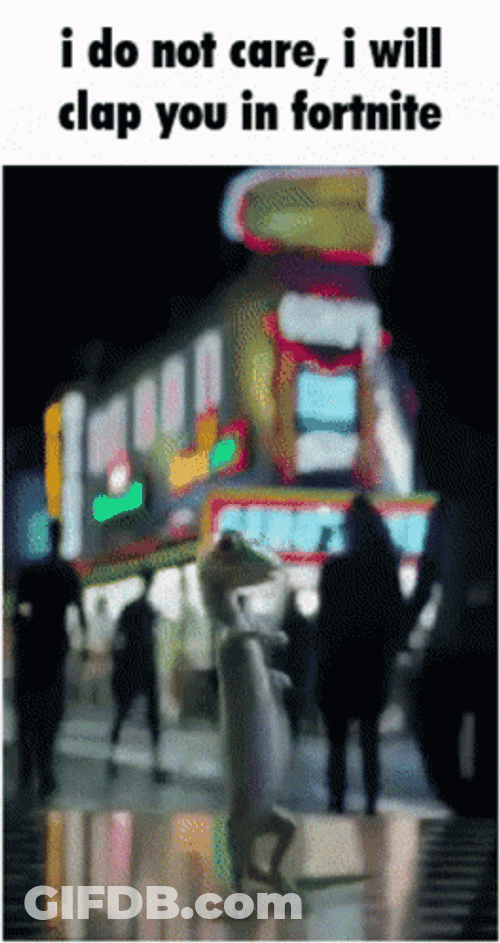 Don't Care I Will Clap You Dancing Lizard GIF