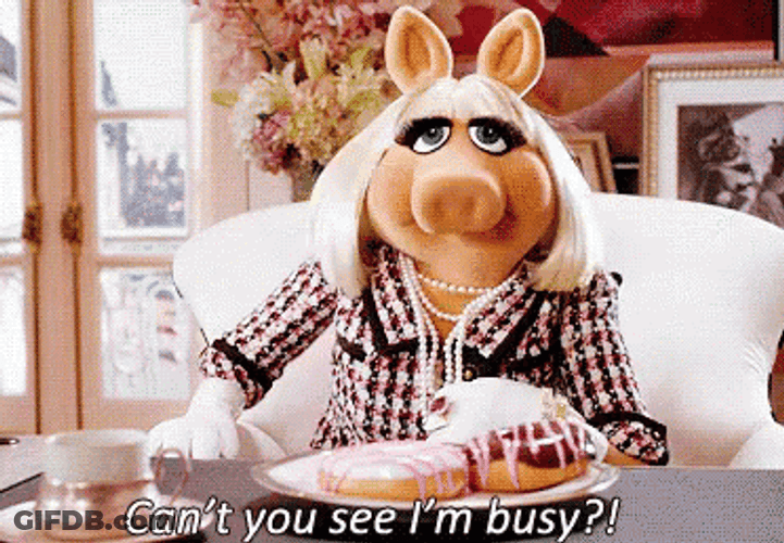 Don't Disturb Miss Piggy GIF