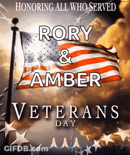 Don't Forget It's Veterans Day Flag GIF
