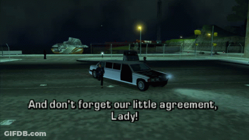 Don't Forget Our Little Agreement Lady Video Game GIF