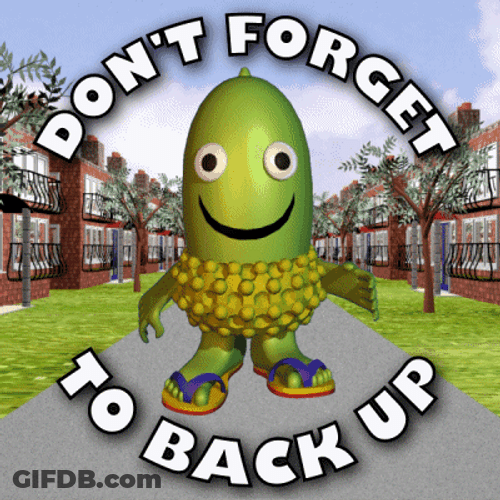 Don't Forget To Back It Up GIF