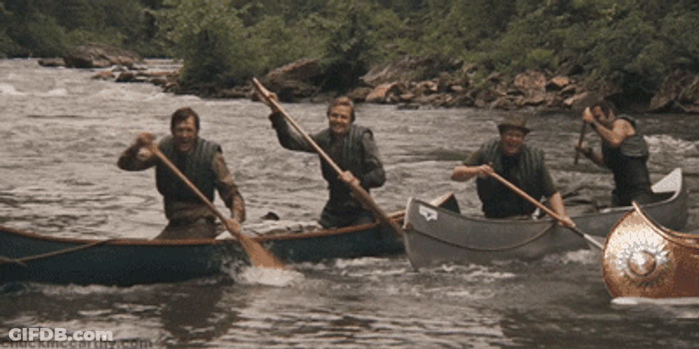 Don't Get Canoe Hurt Your Butt GIF